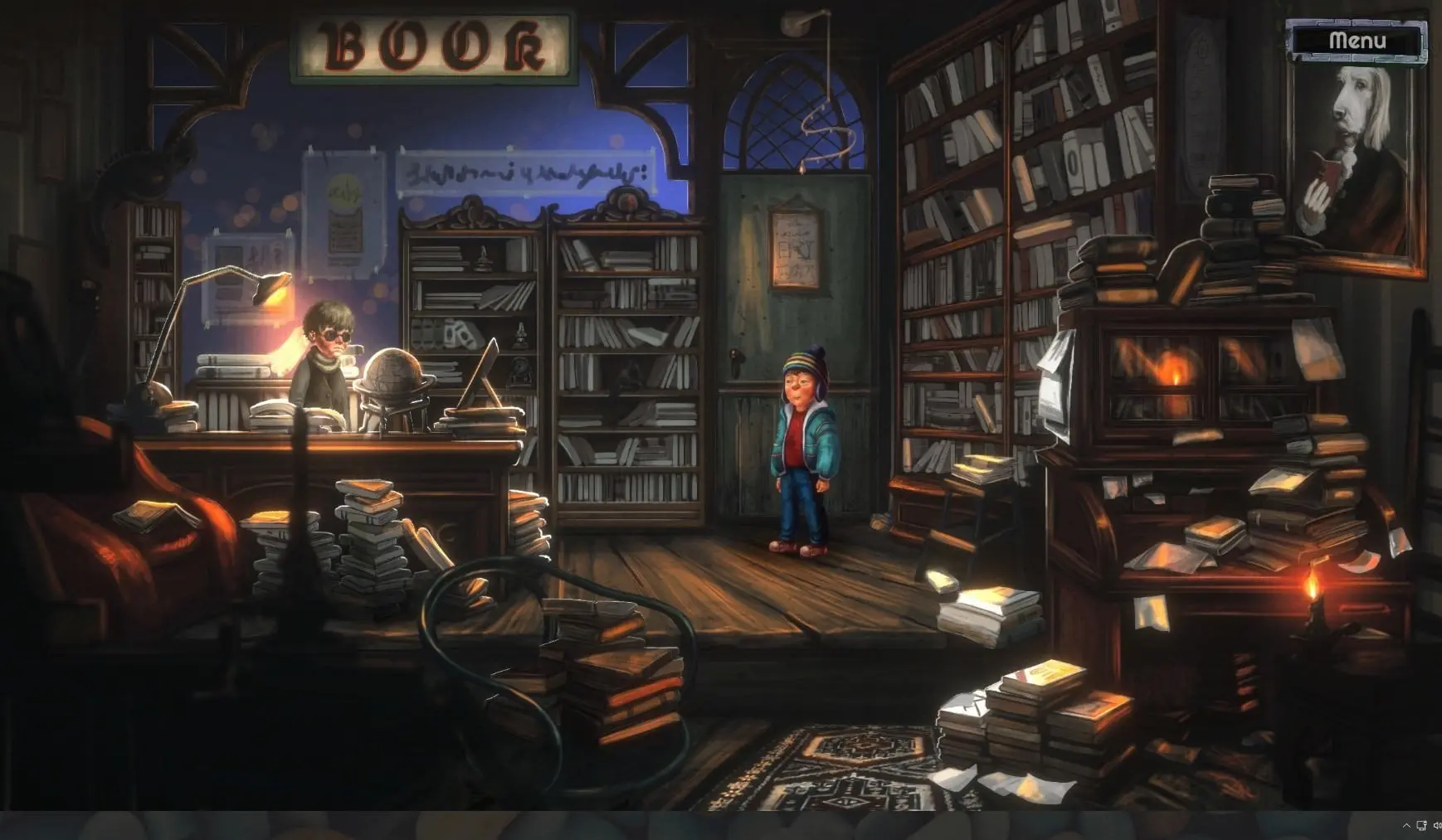 کتابخانه در بازی About a Boy