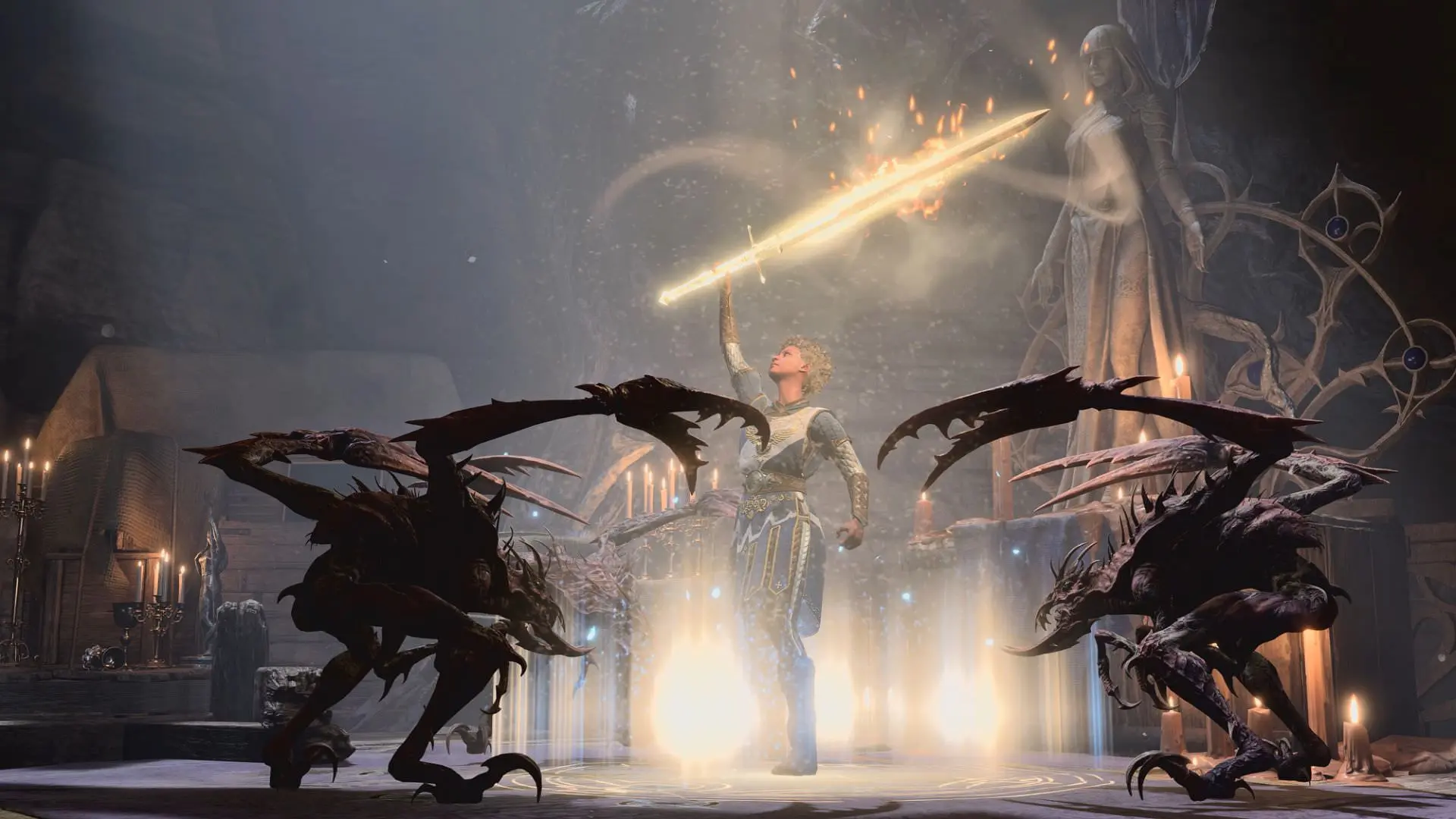 استفاده از جادو در مبارزه با هیولاها در بازی Baldur’s Gate 3